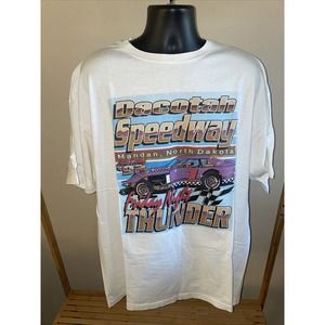 Vintage Racing‎ T Shirt Favorable Speedway Double Sided 2XL XXL Single Stitch